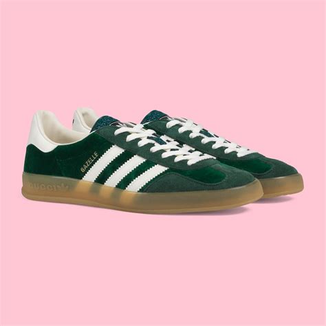 gucci gazelle green shoes